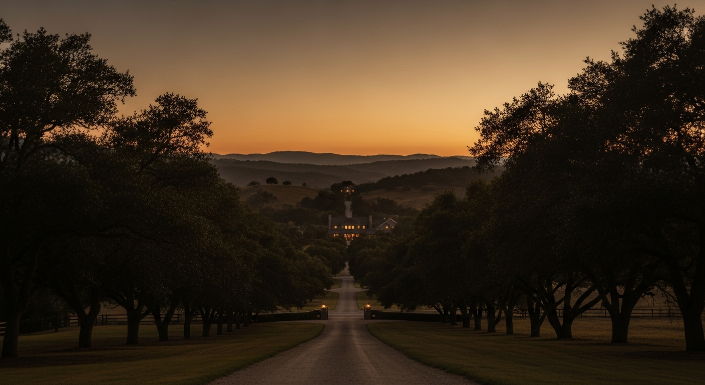 Legacy ranch at golden hour